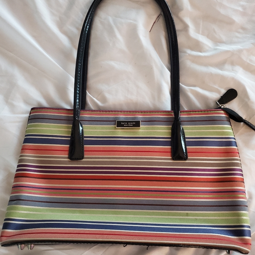 kate spade stripped handbag